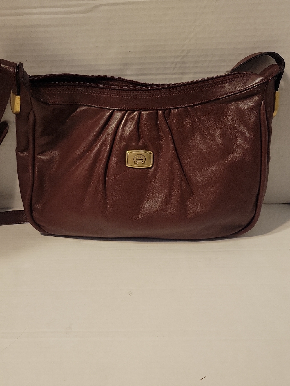 Vintage Etienne Aigner Oxblood Leather Bag